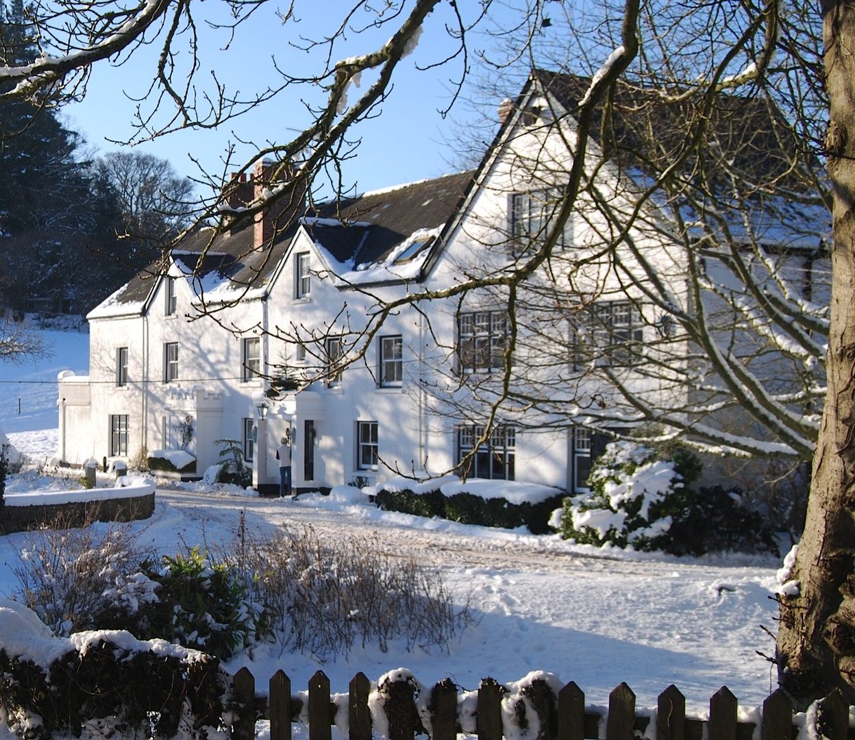 Mill End Hotel in the snow