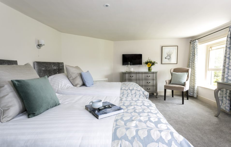 Tavy twin bed room mill end hotel dartmoor